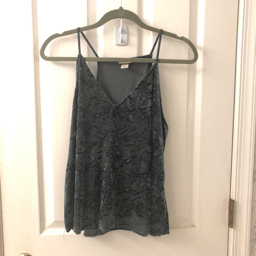 Flowy velvet tank top